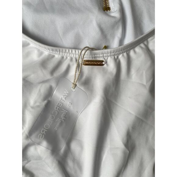 Kenny Flowers Swim One Piece Swimsuit Gold Zip The Santorini Swimwear - Picture 9 of 10